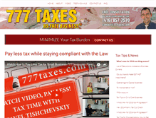 Tablet Screenshot of 777taxes.com